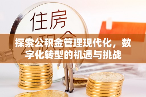 牡丹探索公积金管理现代化，数字化转型的机遇与挑战