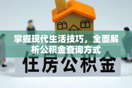 牡丹掌握现代生活技巧，全面解析公积金查询方式