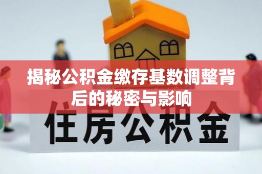 牡丹揭秘公积金缴存基数调整背后的秘密与影响