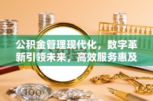 牡丹公积金管理现代化，数字革新引领未来，高效服务惠及民生