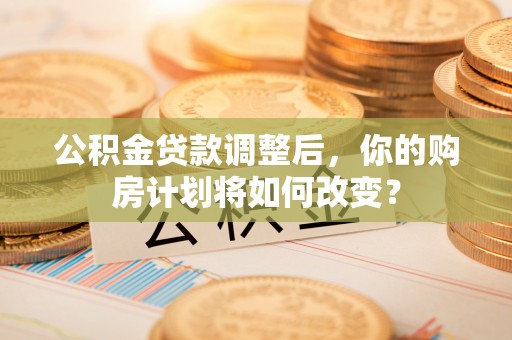 牡丹公积金贷款调整后，你的购房计划将如何改变？