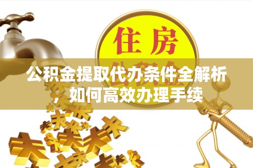 牡丹公积金提取代办条件全解析，如何高效办理手续