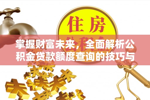 牡丹掌握财富未来，全面解析公积金贷款额度查询的技巧与策略