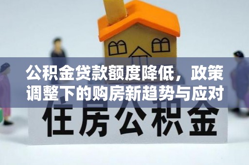 牡丹公积金贷款额度降低，政策调整下的购房新趋势与应对策略