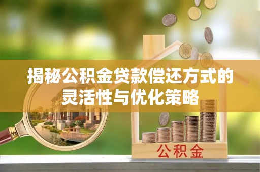 牡丹揭秘公积金贷款偿还方式的灵活性与优化策略