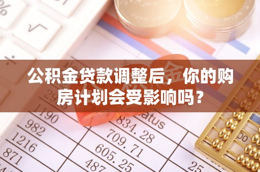 牡丹公积金贷款调整后，你的购房计划会受影响吗？