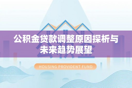 牡丹公积金贷款调整原因探析与未来趋势展望
