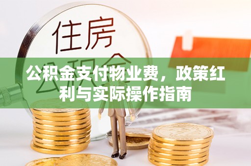 牡丹公积金支付物业费，政策红利与实际操作指南