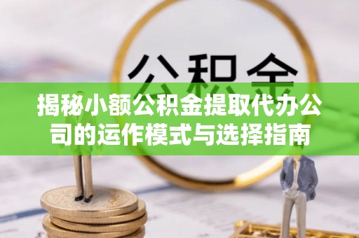 牡丹揭秘小额公积金提取代办公司的运作模式与选择指南