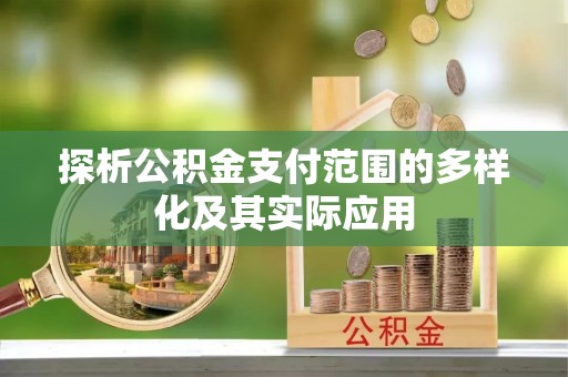 牡丹探析公积金支付范围的多样化及其实际应用