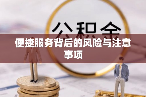 牡丹便捷服务背后的风险与注意事项